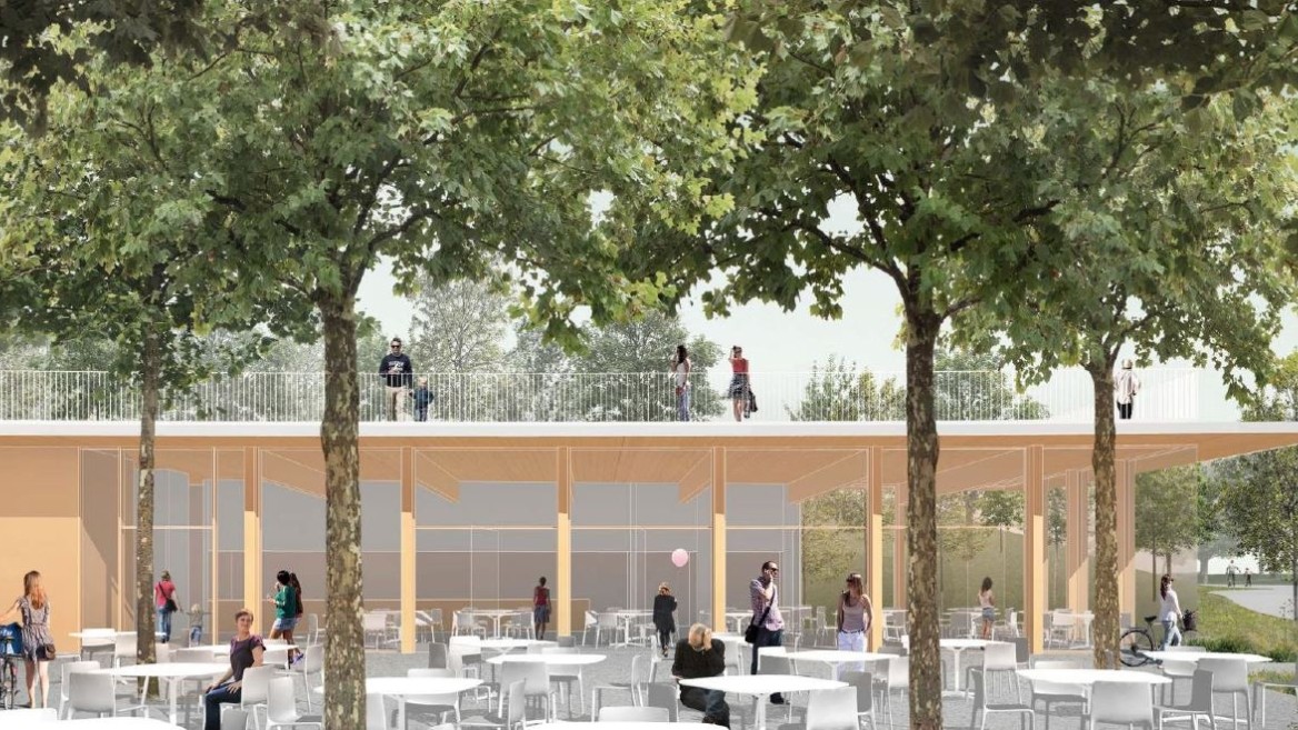 Rendering of new Promontory Park Pavilion in Toronto